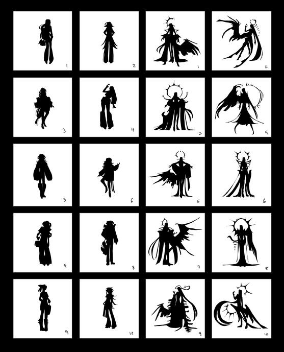 silhouettes